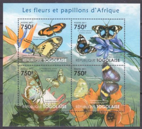 Poštovní známky Togo 2011 Afriètí motýli Mi# 4117-20 Kat 12€