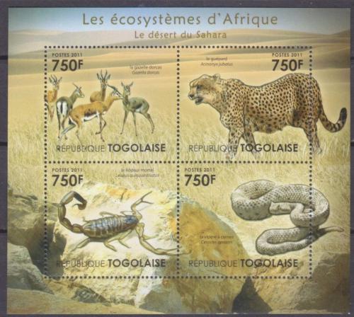 Poštovní známky Togo 2011 Fauna Sahary Mi# 4137-40 Kat 12€