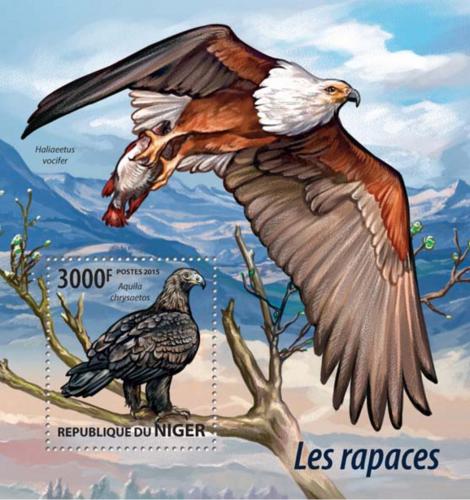 Poštovní známka Niger 2015 Dravci Mi# Block 434 Kat 12€