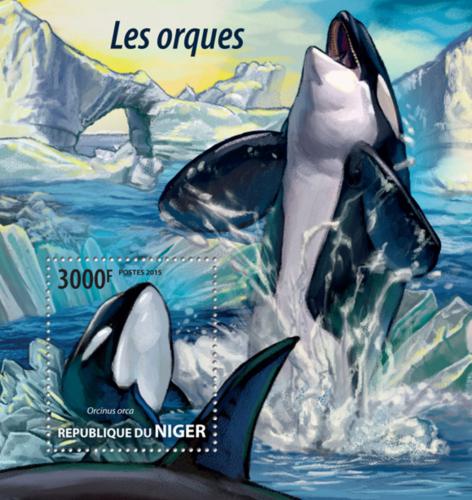 Poštovní známka Niger 2015 Kosatky Mi# Block 446 Kat 12€
