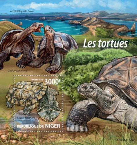 Poštovní známka Niger 2015 Želvy Mi# Block 427 Kat 12€