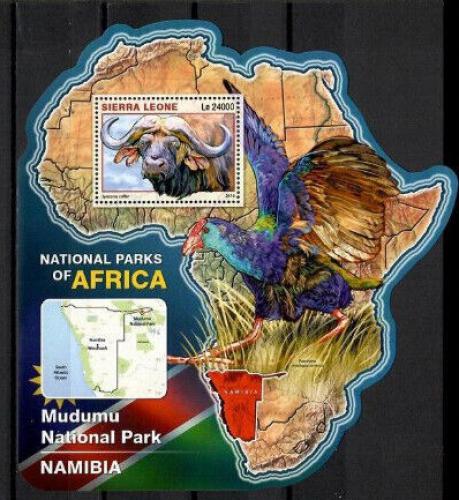 Poštovní známka Sierra Leone 2016 NP Mudumu, Namíbie Mi# Block 982 Kat 11€