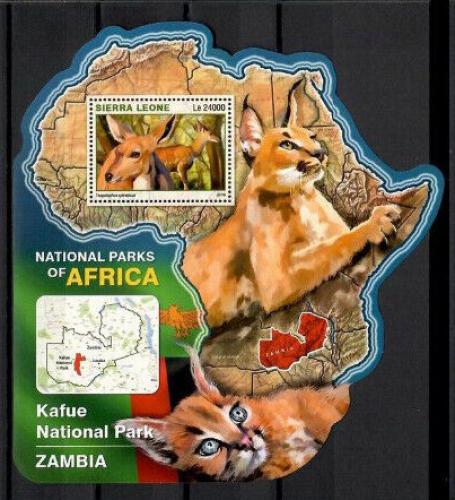 Poštovní známka Sierra Leone 2016 NP Kafue, Zambie Mi# Block 983 Kat 11€