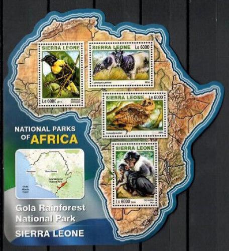 Poštovní známky Sierra Leone 2016 NP Gola, Sierra Leone Mi# 7254-57 Kat 11€