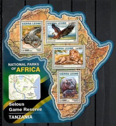 Poštovní známky Sierra Leone 2016 NP Selous, Tanzánie Mi# 7278-81 Kat 11€