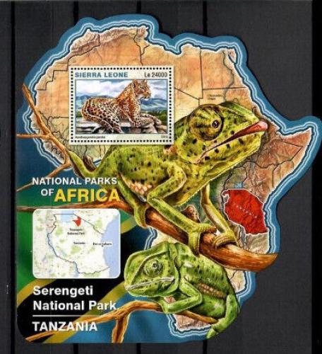 Poštovní známka Sierra Leone 2016 NP Serengeti, Tanzánie Mi# Block 992 Kat 11€