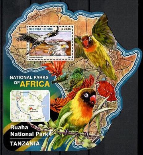 Poštovní známka Sierra Leone 2016 NP Ruaha, Tanzánie Mi# Block 990 Kat 11€