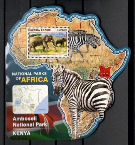 Poštovní známka Sierra Leone 2016 NP Amboseli, Keòa Mi# Block 979 Kat 11€