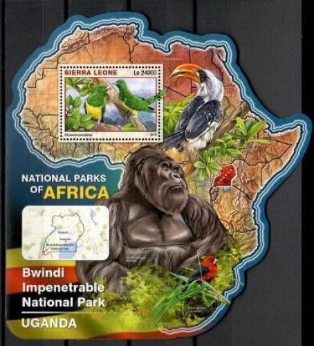 Poštovní známka Sierra Leone 2016 NP Bwindi Impenetrable, Uganda Mi# Block 993 Kat 11€