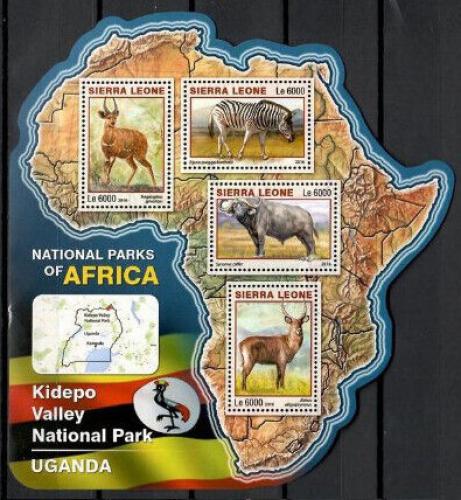 Poštovní známky Sierra Leone 2016 NP Kidepo Valley, Uganda Mi# 7290-93 Kat 11€