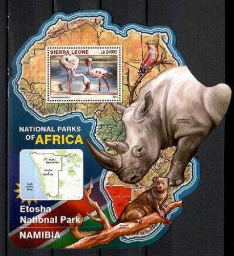 Poštovní známka Sierra Leone 2016 NP Etosha, Namíbie Mi# Block 981 Kat 11€