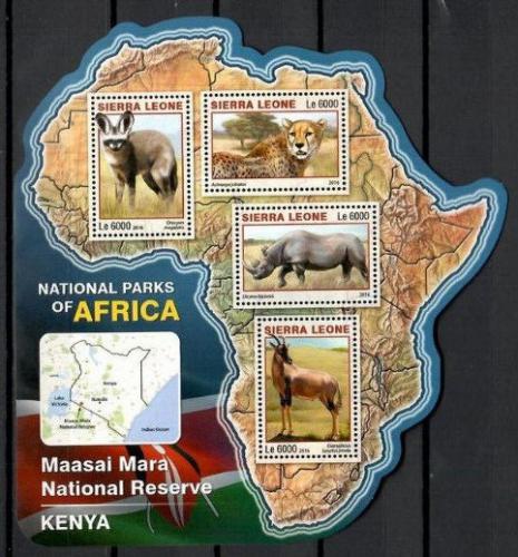 Poštovní známky Sierra Leone 2016 NP Maasai Mara, Keòa Mi# 7234-37 Kat 11€