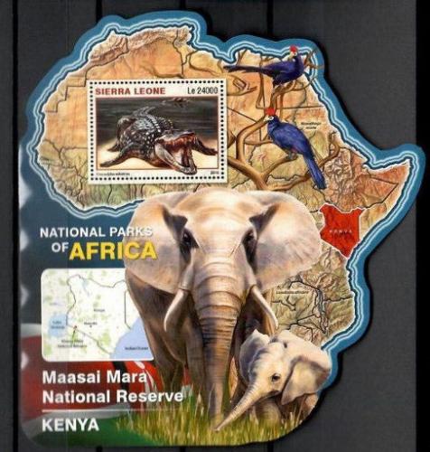 Poštovní známka Sierra Leone 2016 NP Maasai Mara, Keòa Mi# Block 980 Kat 11€