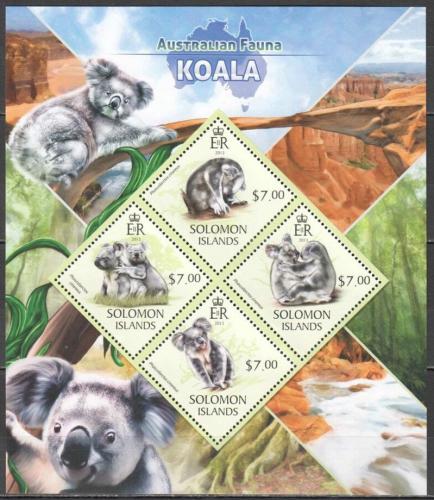 Poštovní známky Šalamounovy ostrovy 2013 Koala medvídkovitý Mi# 1972-75 Kat 9.50€