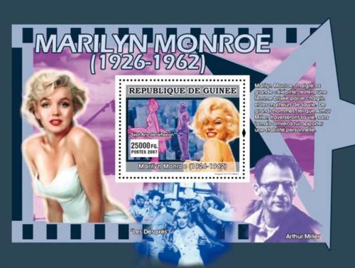 Potovn znmka Guinea 2007 Marilyn Monroe Mi# Block 1341 Kat 7 - zvtit obrzek