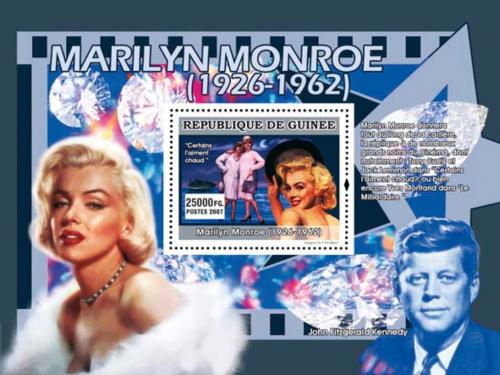 Potovn znmka Guinea 2007 Marilyn Monroe Mi# Block 1342 Kat 7 - zvtit obrzek