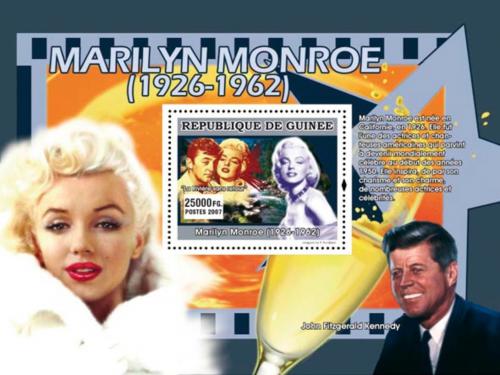 Potovn znmka Guinea 2007 Marilyn Monroe Mi# Block 1343 Kat 7 - zvtit obrzek