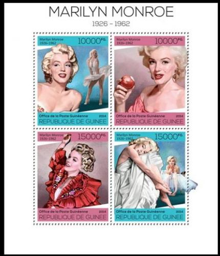 Poštovní známky Guinea 2014 Marilyn Monroe Mi# 10227-30 Kat 20€