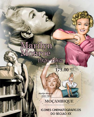 Poštovní známka Mosambik 2011 Marilyn Monroe Mi# Block 481 Kat 10€