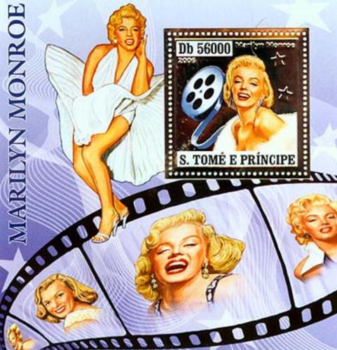 Poštovní známka Svatý Tomáš 2006 Marilyn Monroe Mi# Block 569 Kat 16€