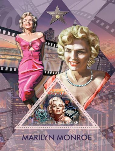 Poštovní známka Togo 2013 Marilyn Monroe Mi# Block 829 Kat 10€