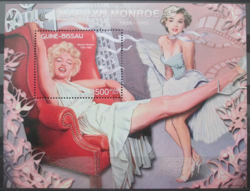 Poštovní známka Guinea- Bissau 2012 Marilyn Monroe Mi# Block 1096 Kat 10€