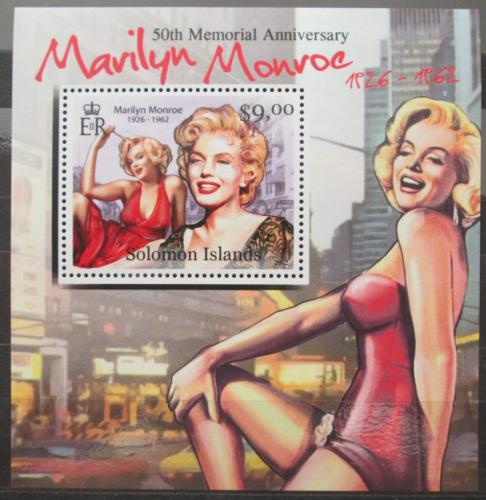 Poštovní známka Šalamounovy ostrovy 2012 Marilyn Monroe Mi# 1551 Block