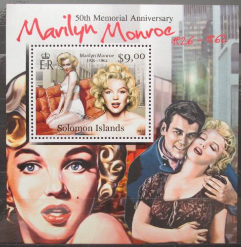 Poštovní známka Šalamounovy ostrovy 2012 Marilyn Monroe Mi# 1552 Block