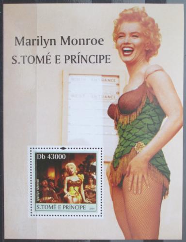 Poštovní známka Svatý Tomáš 2004 Marilyn Monroe Mi# Block 518 Kat 13€