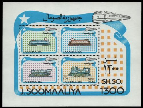 Poštovní známky Somálsko 1994 Lokomotivy Mi# Block 33