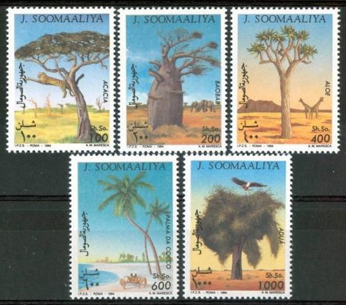 Poštovní známky Somálsko 1994 Stromy Mi# 532-36 Kat 11€