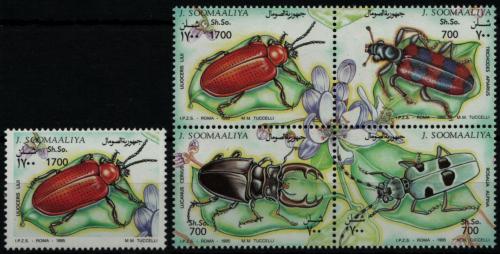 Poštovní známky Somálsko 1995 Hmyz TOP SET Mi# 539-42 + 542 II Kat 19€