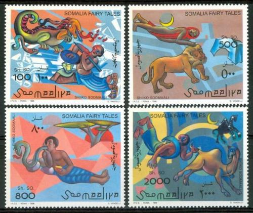 Poštovní známky Somálsko 1996 Pohádky Mi# 584-87 Kat 10€