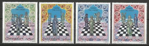 Poštovní známky Somálsko 1996 Šachy TOP SET Mi# 615-18 Kat 16€