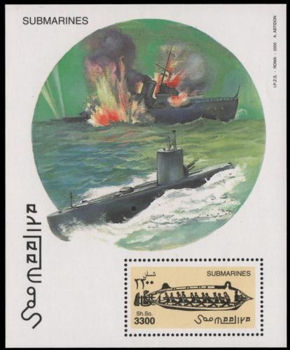 Poštovní známka Somálsko 2000 Ponorky Mi# Block 67 Kat 13€
