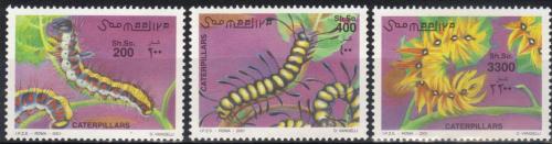 Poštovní známky Somálsko 2001 Housenky motýlù TOP SET Mi# 886-88 Kat 17€