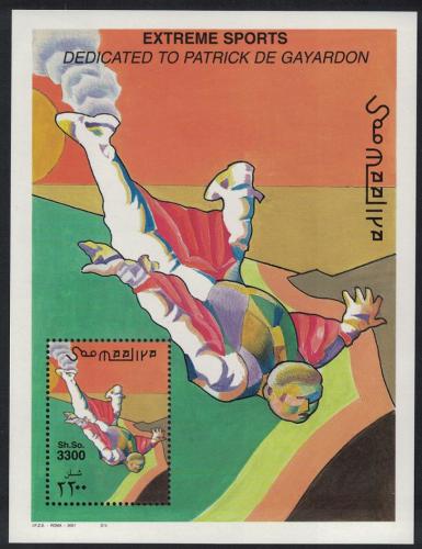 Poštovní známka Somálsko 2001 Extrémní sporty Mi# Block 83 Kat 14€