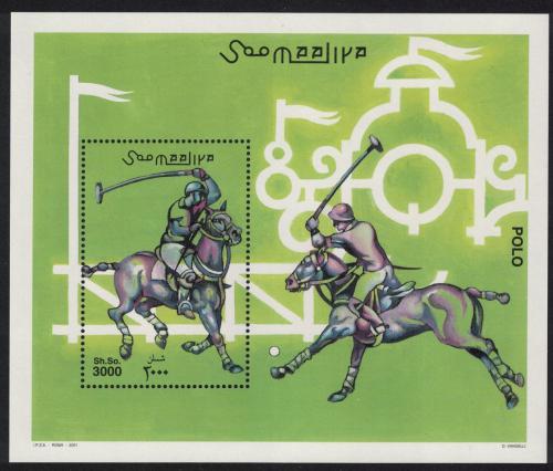 Poštovní známka Somálsko 2001 Pólo Mi# Block 85 Kat 13€
