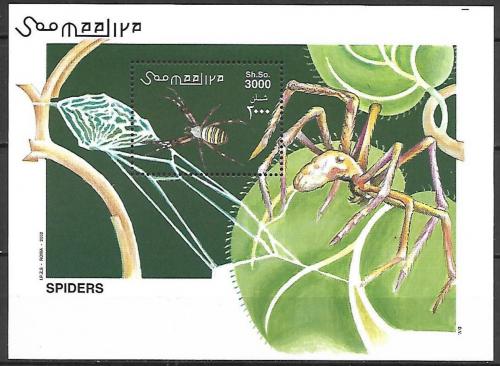 Poštovní známka Somálsko 2002 Pavouci Mi# Block 98 Kat 12€