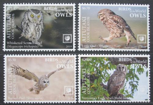 Poštovní známky Aitutaki 2019 Sovy TOP SET Mi# 1063-66 Kat 95€