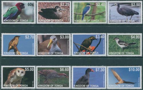 Poštovní známky Tonga 2012 Ptáci TOP SET Mi# 1742-53 Kat 60€