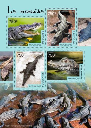 Poštovní známky Togo 2014 Krokodýli Mi# 6116-19 Kat 12€