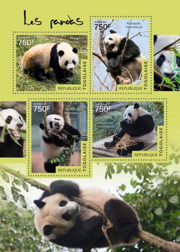 Poštovní známky Togo 2014 Pandy Mi# 6131-34 Kat 12€