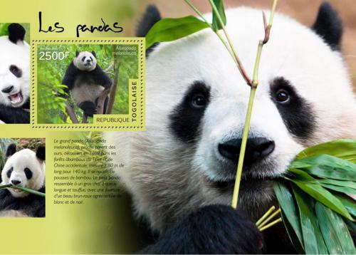 Poštovní známka Togo 2014 Pandy Mi# Block 1047 Kat 10€