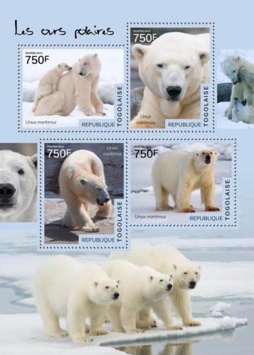 Poštovní známky Togo 2014 Lední medvìdi Mi# 6146-49 Kat 12€