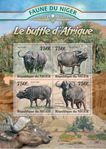 Poštovní známky Niger 2013 Buvoli Mi# 2081-84 Kat 12€