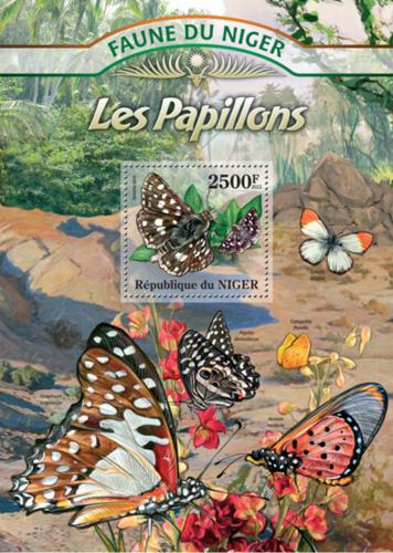 Poštovní známka Niger 2013 Motýli Mi# Block 146 Kat 10€