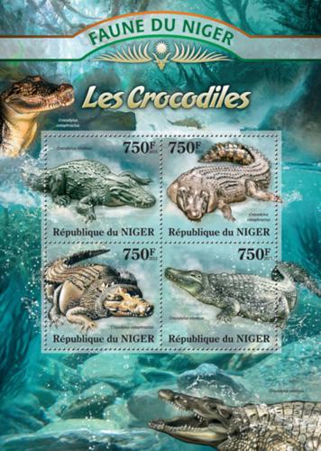 Poštovní známky Niger 2013 Krokodýli Mi# 2041-44 Kat 12€