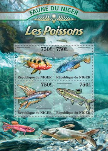Poštovní známky Niger 2013 Ryby Mi# 2031-34 Kat 12€