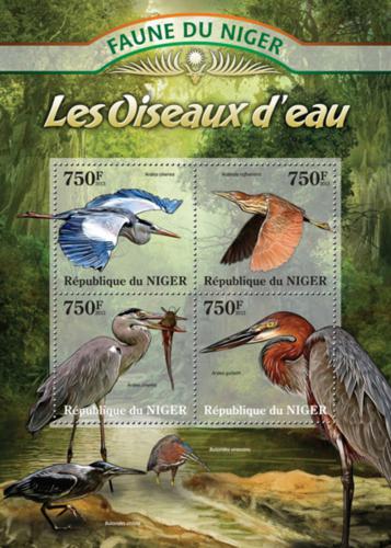 Poštovní známky Niger 2013 Vodní ptáci Mi# 2055-58 Kat 12€